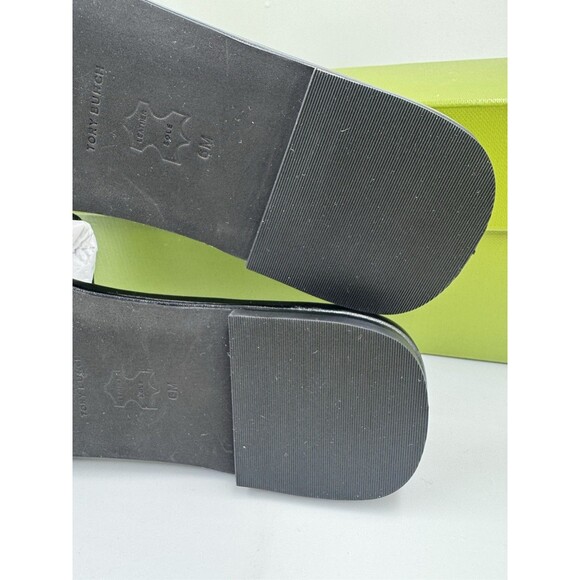 Tory Burch INES Classic Single-Band Goat Leather Slide (Perfect Black) Size 6 - Picture 16 of 16